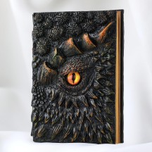 Collection-level hand-made Dragon Book Demon Eye resin relief material handicraft